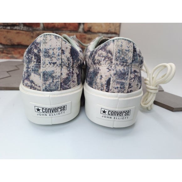 Men Sz 12 Converse John Elliott x Skid Grip French Oak Green Top-sider Camo - Picture 8 of 11